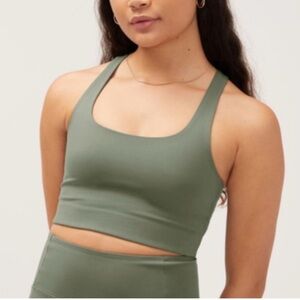 Girlfriend Collective thyme Paloma racerback sports bra